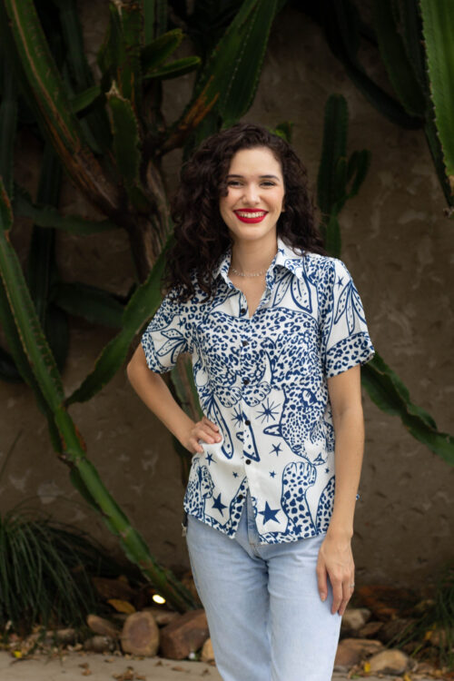 Camisa Tigre Azul