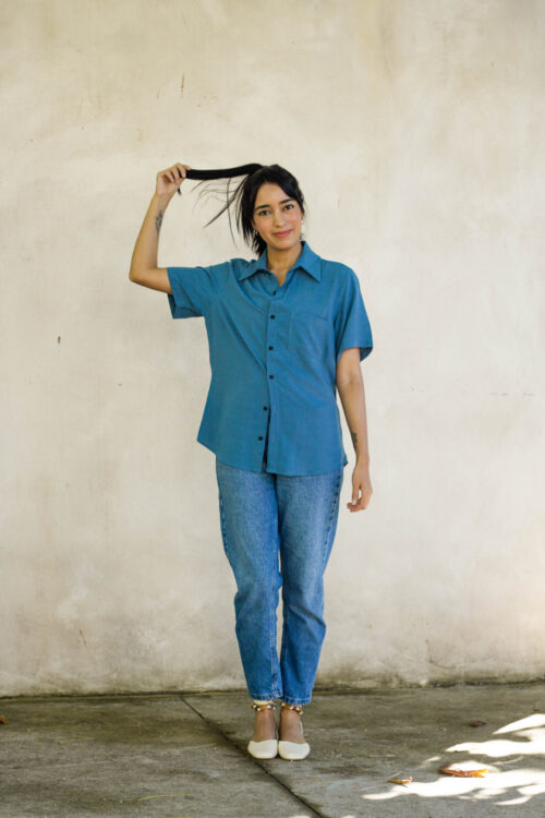 Camisa Azul Ardósia