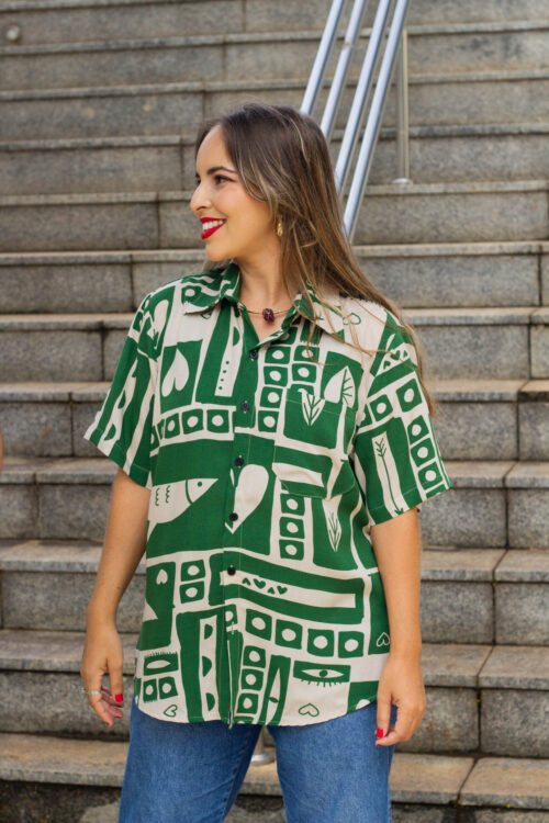 Camisa Cards Verde
