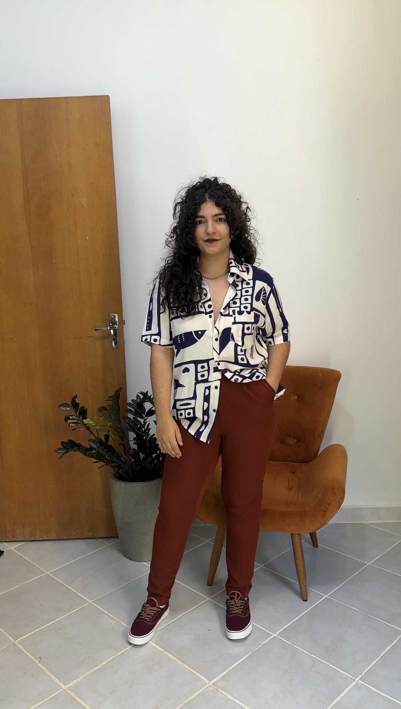Camisa Cards azul escuro - Elas, GG