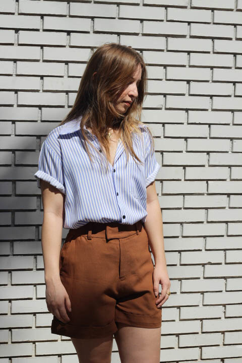 Camisa Listrada Azul Maré