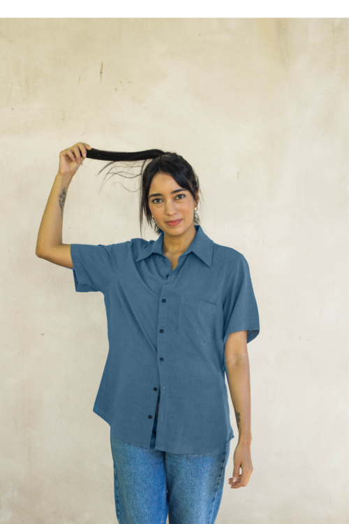 Camisa Azul Ardósia