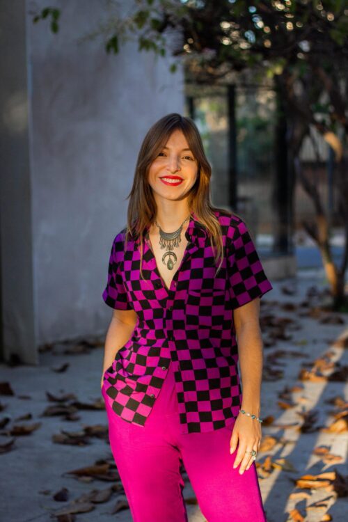 Camisa Dama Roxa