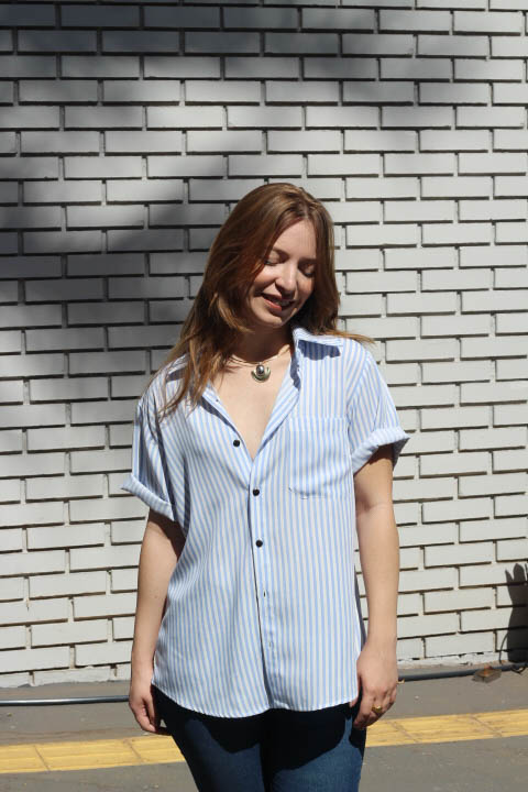 Camisa Listrada Azul Fresh