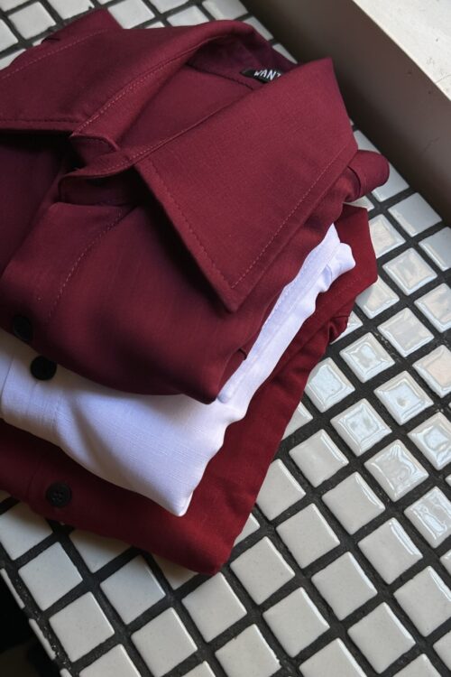 Combo 3 Camisas – Bordeaux